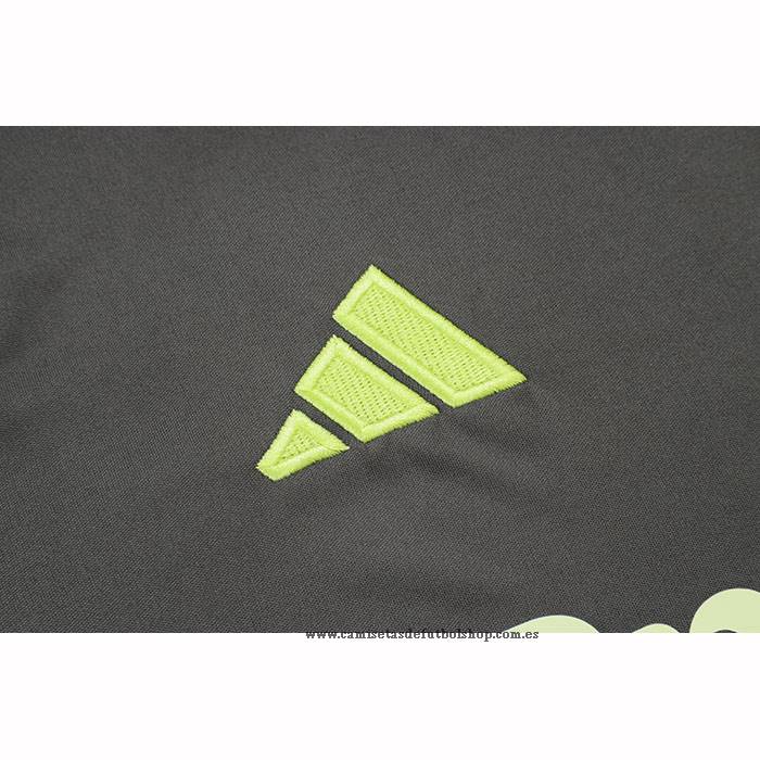 Chandal del Real Madrid 25-26 Manga Corta Gris Verde - Pantalon Corto